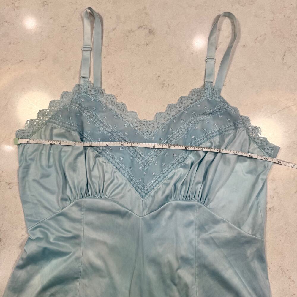 Vintage Baby Blue Lace Babydoll Camisole Women's XS/Small Y2K Coquette Sabrina - Picture 7 of 8